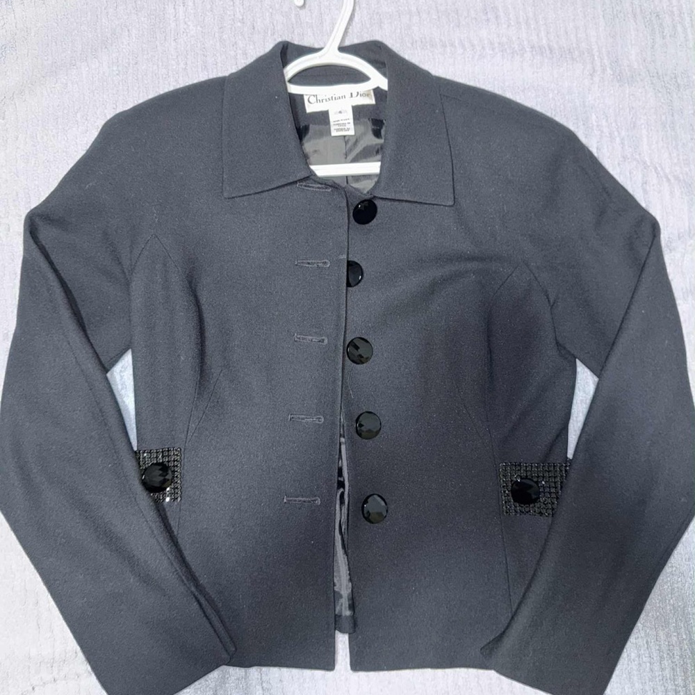 Dior Wool Charcoal Blazer